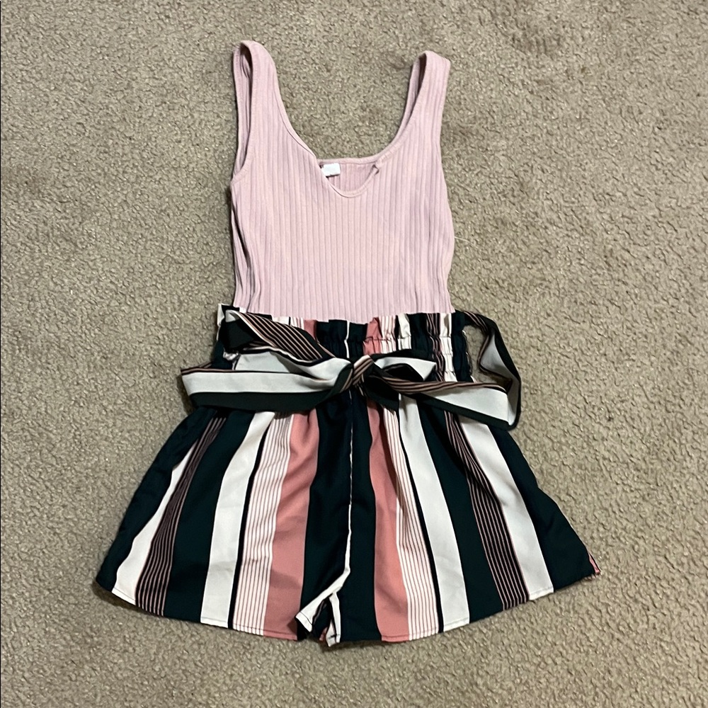 Blush Ribbed Tank Top